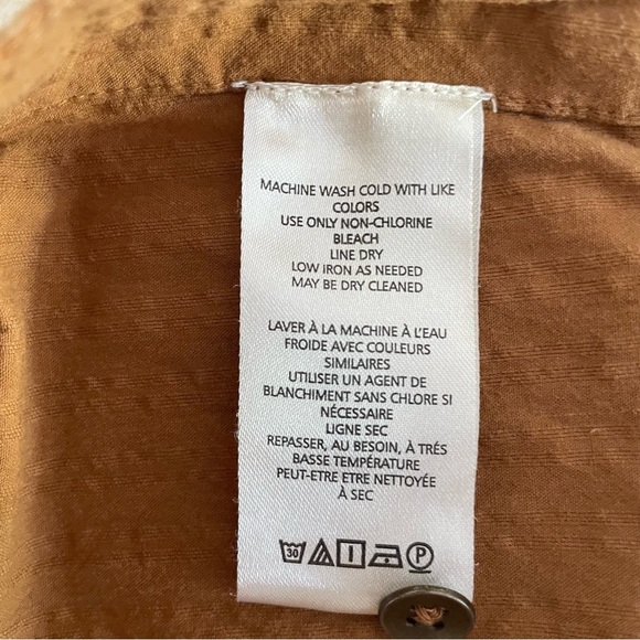 Anthropologie Maeve side slit relaxed brown tunic dress 37833 - Picture 8 of 12